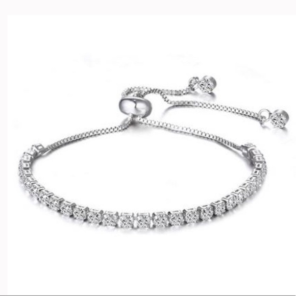 New Swarovski Tennis Slider Bracelets, silver or gold - Picture 4 of 4